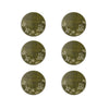 The Voyage Dubai - Summerill and Bishop Set of Six Falling Flower Cork-Backed Coasters in Avocado Green