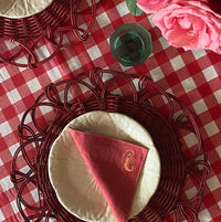 The Voyage Dubai - Prawn Cocktail Napkins  These delightful cocktail napkins come in a gorgeous raspberry colour and are perfect for your summer soirées