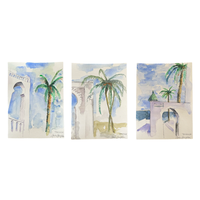 The Voyage Dubai - Tangier Watercolour #1  A series of original watercolour sketches depicting scenes from Tangier, painted by renowned Interior Designer and artist Gavin Houghton for The Voyage Dubai.