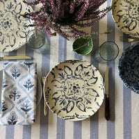 The Voyage Dubai - Spring Trellis Dinner Napkins  100% cotton hand block printed dinner napkins  Sold in set of four  Approximate Dimensions: 45cm x 45cm