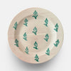 The Voyage Dubai - Granada Plate - Medium - White Glaze with green motif