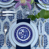 The Voyage Dubai - Majorelle Dinner Napkins  100% cotton hand block printed dinner napkins  Sold in set of four 