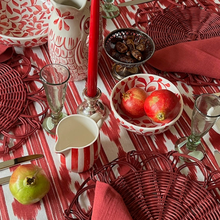 Large Scroll Bowl - Red