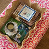 The Voyage Dubai - Handwoven Rattan Tray A beautifully crafted piece, made entirely by hand in Indonesia by the same weavers who created our popular Medici vases. Equal parts stylish and practical, the large tray is the perfect piece on top of an ottoman. Style with your favourite coffee table books, candles and accessories. It will also look great underneath a coffee table or bench, not only adding a layered look but keeping the clutter out of sight.