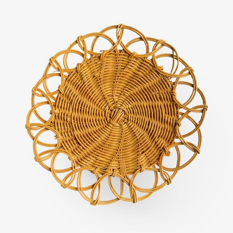 Set of Eight Wicker Placemats - Natural