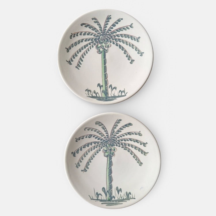 Perfectly Imperfect Set of Two Palm Plates