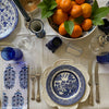 The Voyage Dubai - Majorelle Dinner Napkins 100% cotton hand block printed dinner napkins Sold in set of four