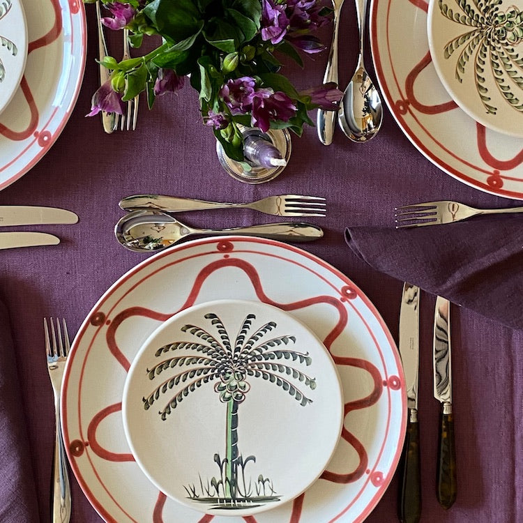 Set of Three Palm Plates