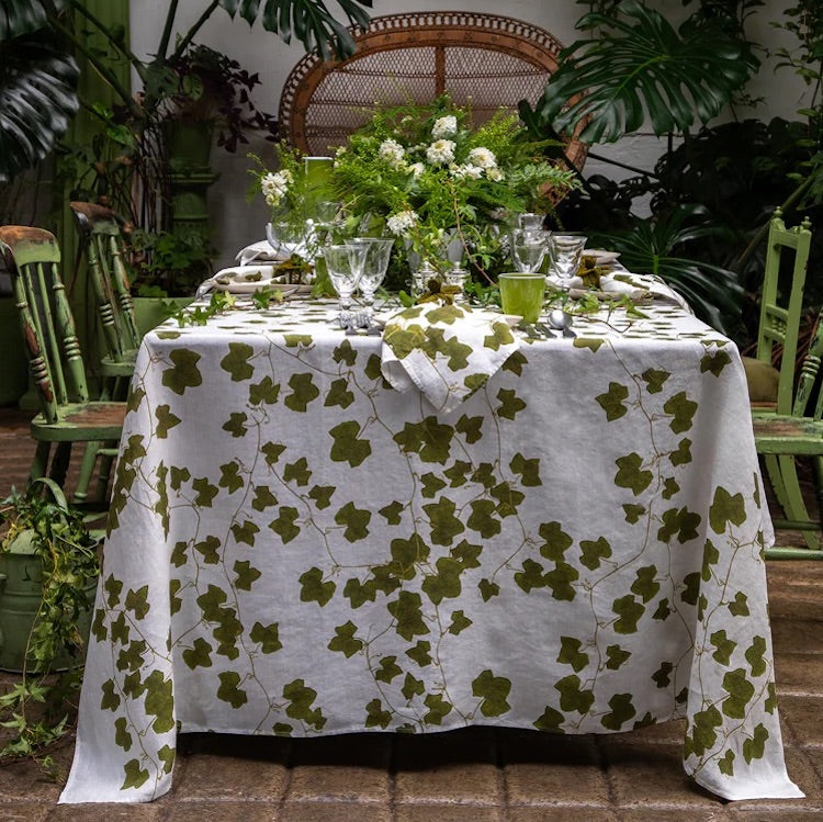 The Voyage Dubai -  'Ivy' Herbarium Linen Tablecloth

Timeless and trailing, the Ivy Table Linen Collection is designed for those who appreciate the beauty of simplicity and the enduring charm of evergreen nature. The Ivy Linen Tablecloth is designed to match effortlessly with the Ivy Linen Napkins.

Composition: 100% French linen

Size: 165 x 300 cm

Each tablecloth comes beautifully presented in a Summerill and Bishop gift box.