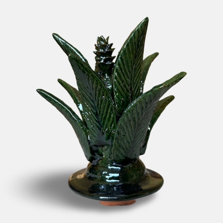 The Voyage Dubai - Piña Michoacána (Glazed Pineapple Urn) - Green - 37cm