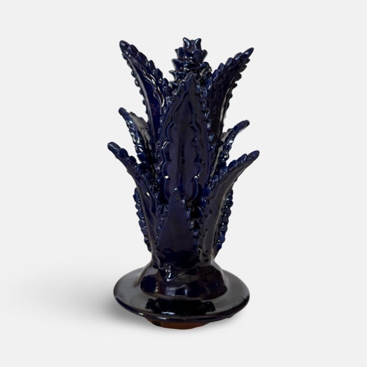 The Voyage Dubai - Piña Michoacána (Glazed Pineapple Urn) - Blue - 37cm