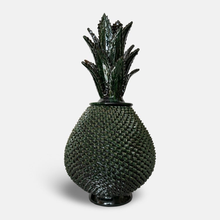 The Voyage Dubai - Piña Michoacána (Glazed Pineapple Urn) - Green - 50cm