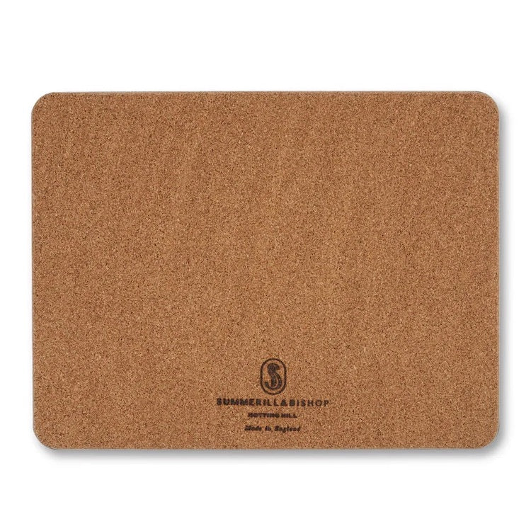 The Voyage Dubai - Summerill and Bishop Marble Cork-Backed Placemat in Green, Rose Pink and Orange