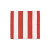 The Voyage Dubai Summerill an Bishop Stripe Linen Napkins in White and Red