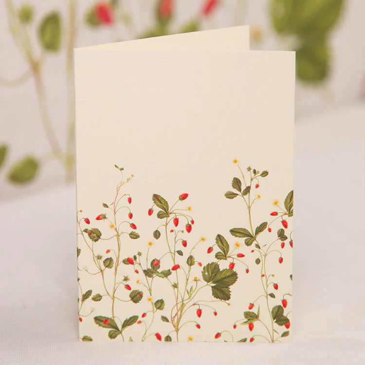 The Voyage Dubai - Summerill & Bishop 'Fraises des Bois' Greeting Card 15x10cm

Designed in Notting Hill and made in the UK from recycled materials, these beautiful, printed greeting cards are a perfect way to send a message to someone you love.