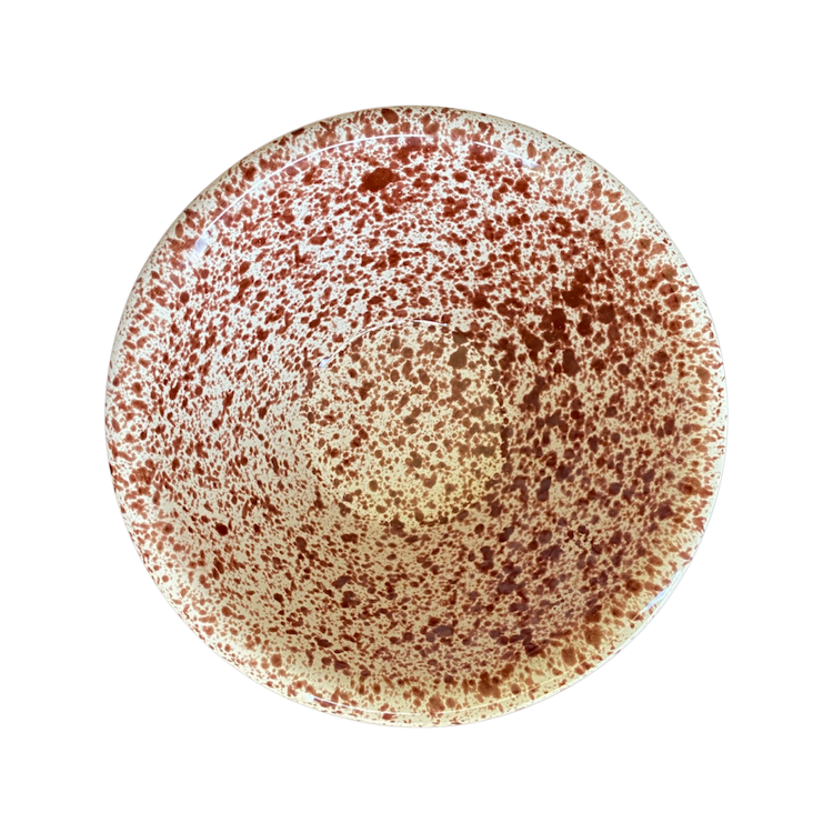 The Voyage Dubai - Splatter Condiment Bowl (Zingla) in Brown A wonderful addition to the tablescape in the distinctive and traditional Mediterranean 'splatter' pattern. Beautiful and versatile, adding charm and character, the zingla bowl is a staple in every Maltese household, traditionally used for myriad domestic purposes. Our bowls are the perfect size for serving nuts, chips and dips.