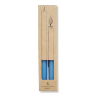 The Voyage Dubai - S&B Set of 2 Straight Candles Blue Branded Packaging 25cm