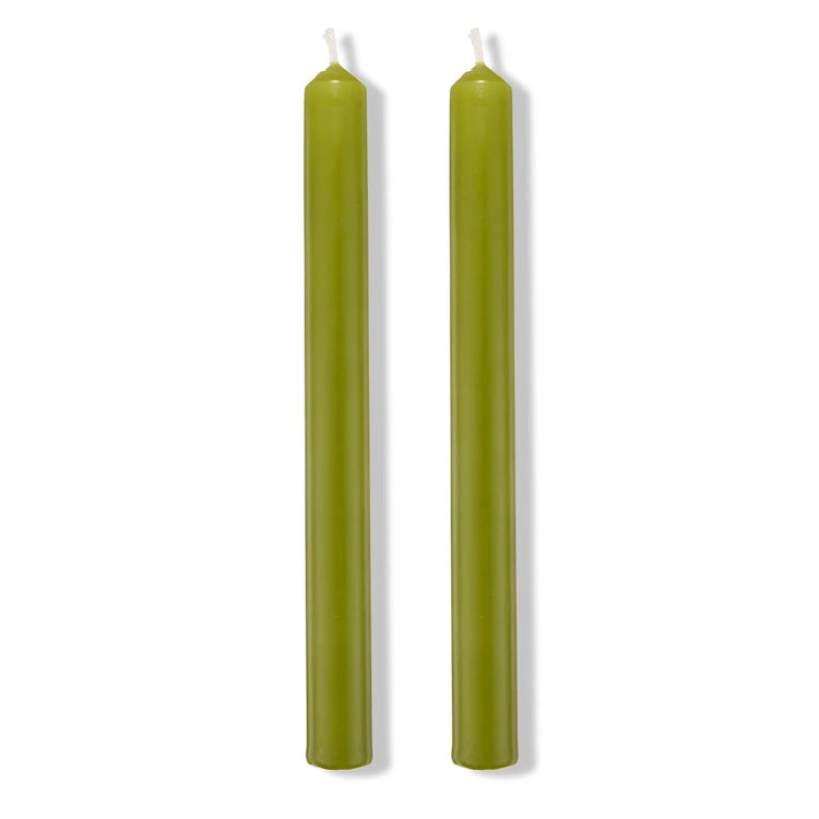 The Voyage Dubai - S&B Set of 2 Straight Candles Green Branded Packaging 25cm