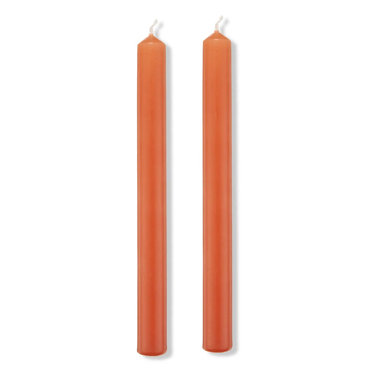 The Voyage Dubai - S&B Set of 2 Straight Candles Terracotta Branded Packaging 25cm