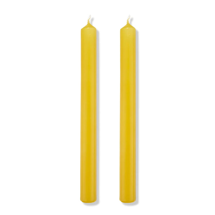 The Voyage Dubai - S&B Set of 2 Straight Candles Yellow Branded Packaging 25cm