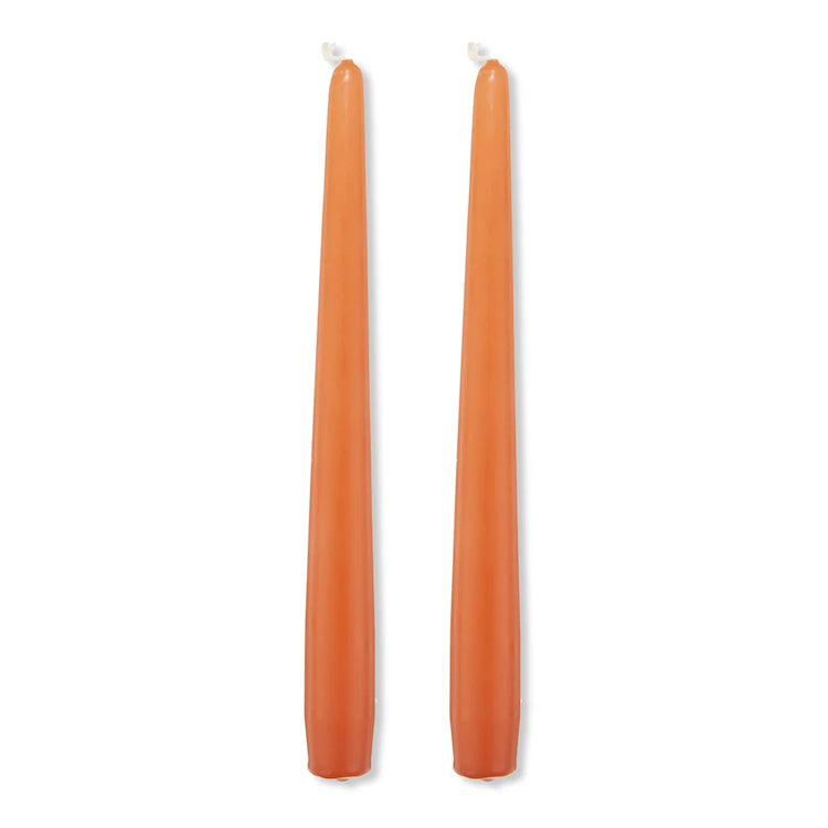 The Voyage Dubai - S&B Set of 2 Tapered Candles Terracotta Branded Packaging 25cm