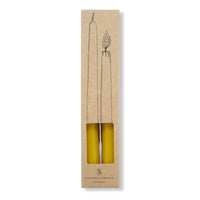 The Voyage Dubai - S&B Set of 2 Tapered Candles Yellow Branded Packaging 25cm