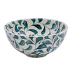 The Voyage Dubai - Scroll Bowl, 14cm in Green   One of Villa Bologna's heritage designs, the Scroll is instantly recognisable in Malta having been in production since the 1950’s. Conceived by Aldo Cremona and passed down over the years, it is a romantic pattern that is full of vibrancy thanks to the sunny colourways and busy rhythm. Pair with the Stripe collection for a laid-back mix-and-match look.